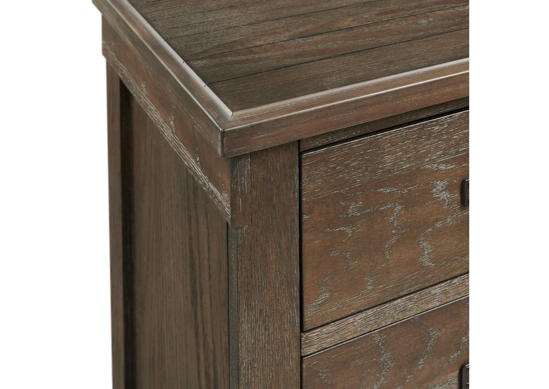 Scott Nightstand With USB Dark Finish,Elements