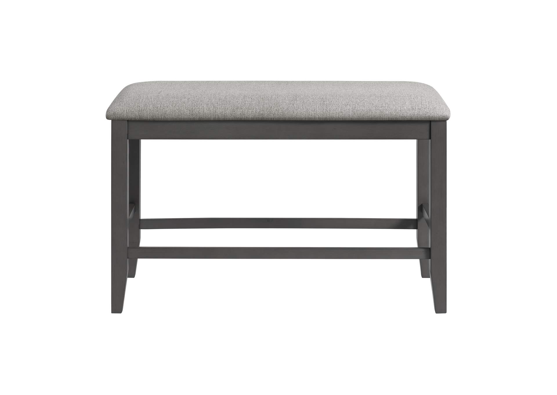 Seneca Counter Bench Without Back And With Grey Fabric In Grey,Elements