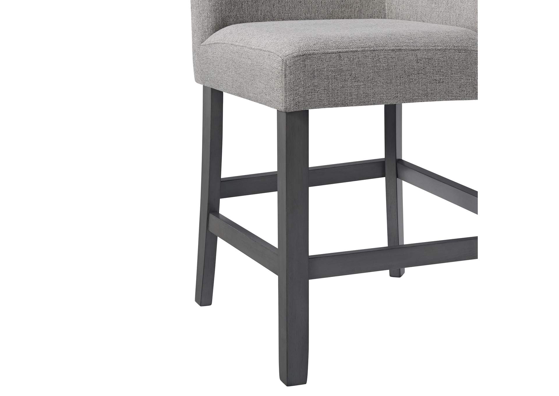 Seneca 8Pc Counter Height Dining Set In Grey - Table Four Chairs And Complete Bench,Elements