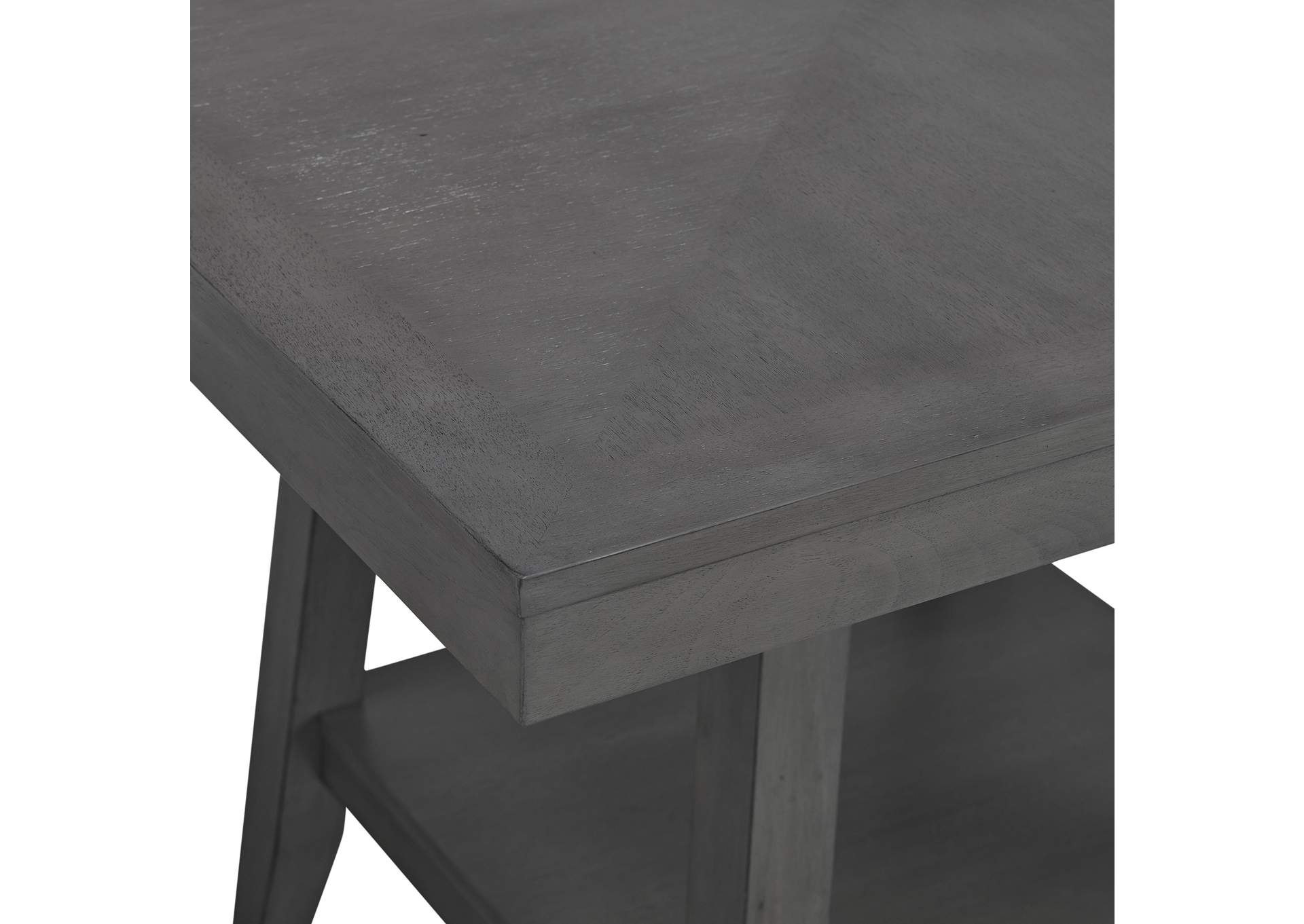 Seneca 9 Piece Counter Height Dining Set In Grey - Table And Eight Chairs,Elements