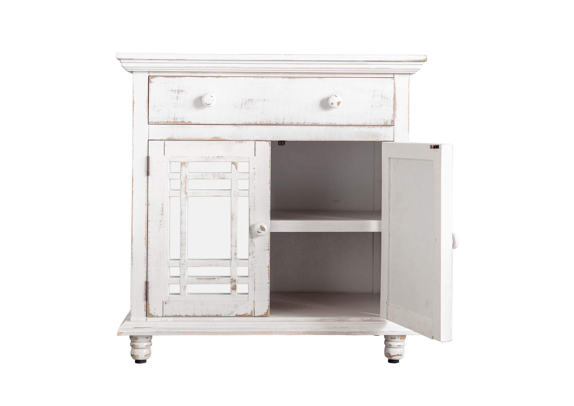Sergio - Accent Chest White,Elements