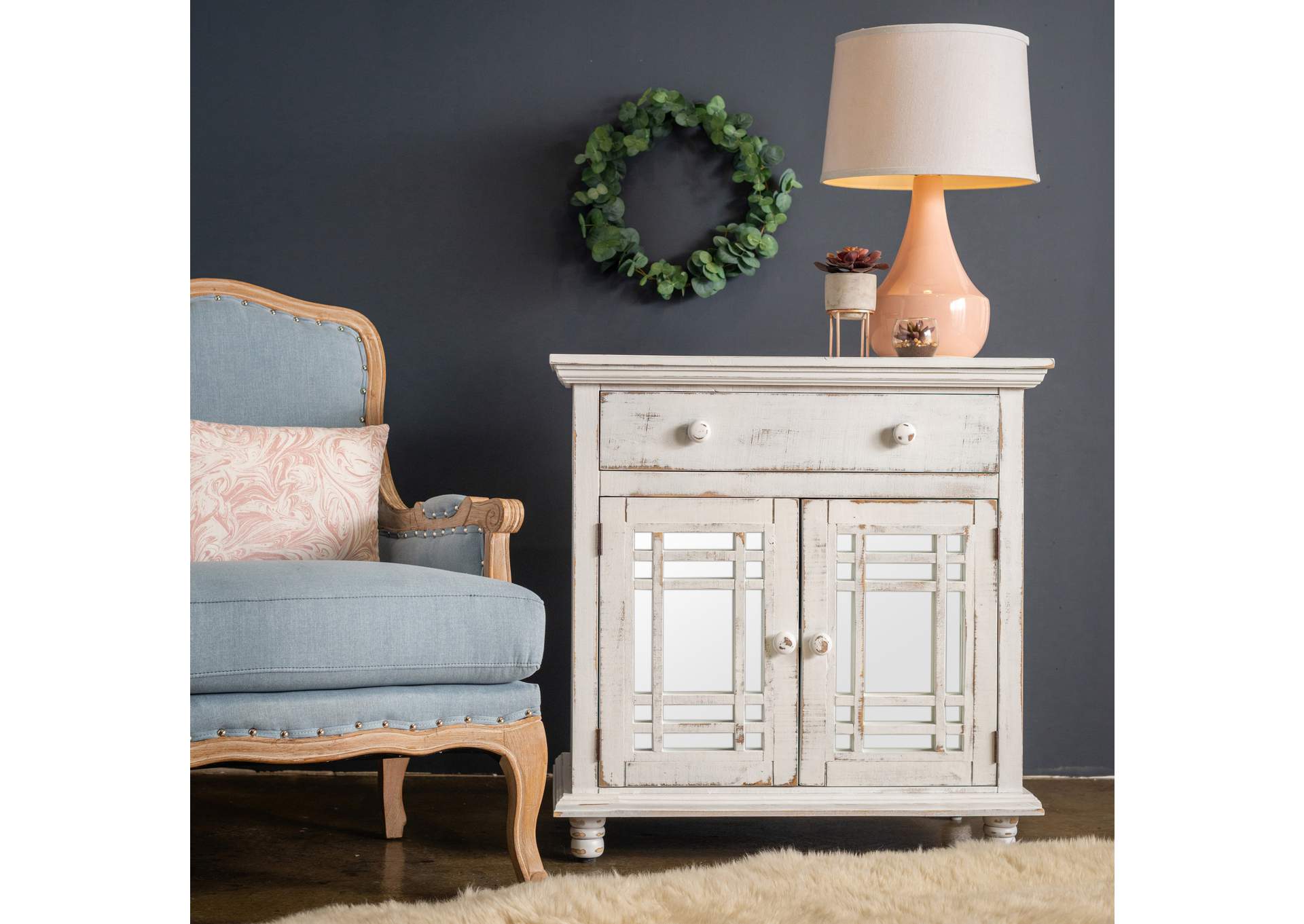 Sergio - Accent Chest White,Elements