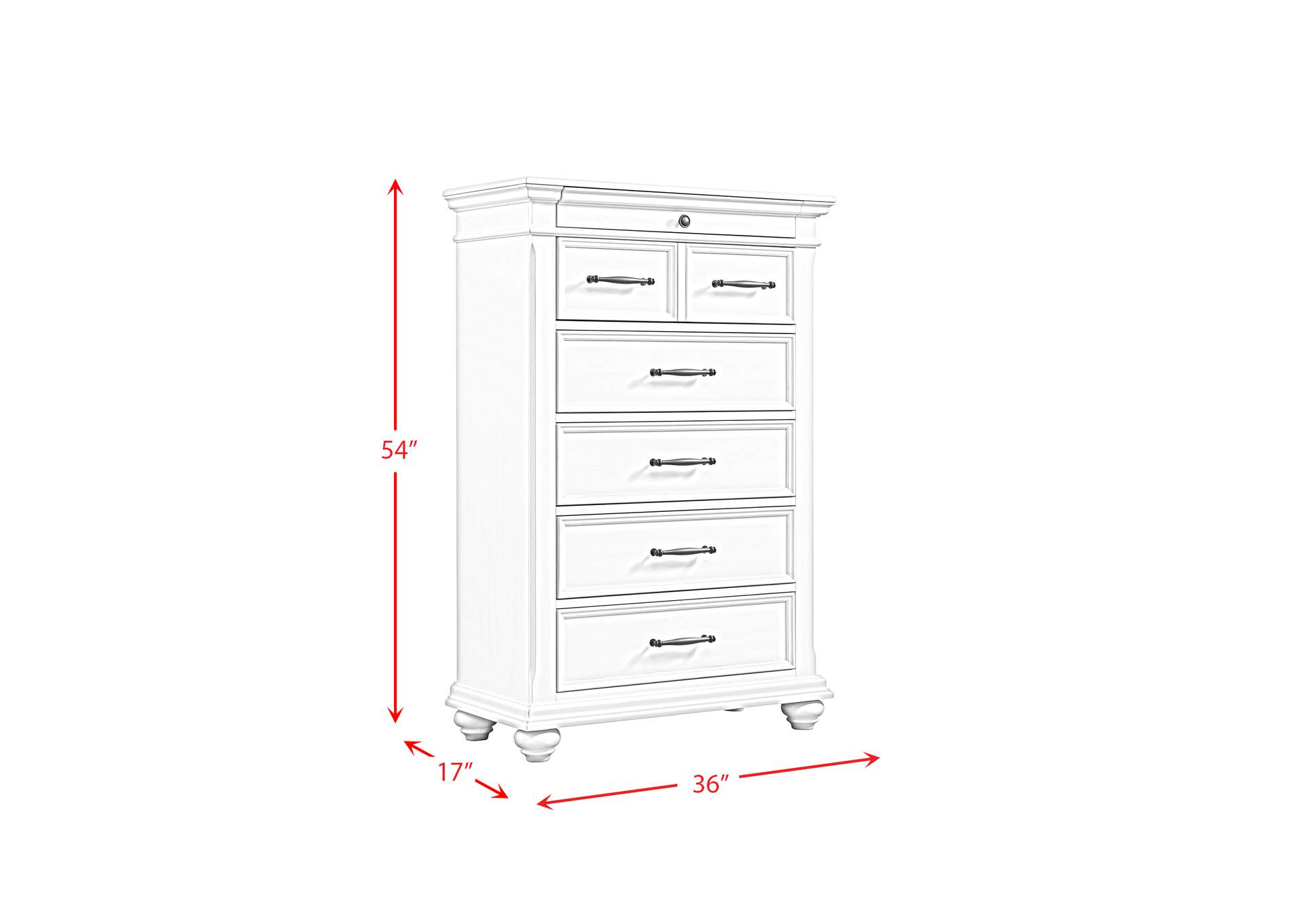 Slater Chest In Antique White,Elements