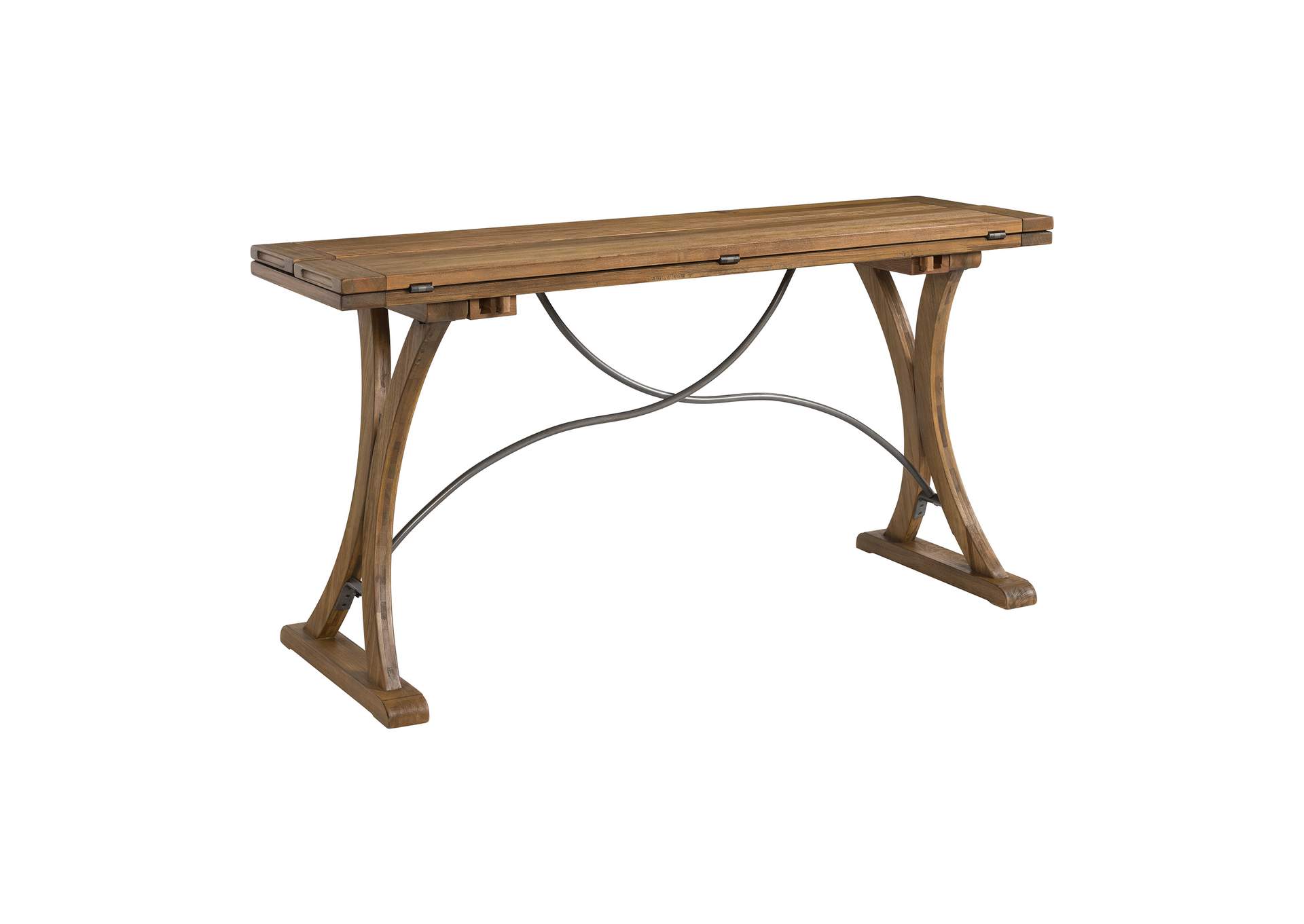 D685 - 33 Sonoma - Folding Top Dining Table - Alder - Natural Metal,Elements