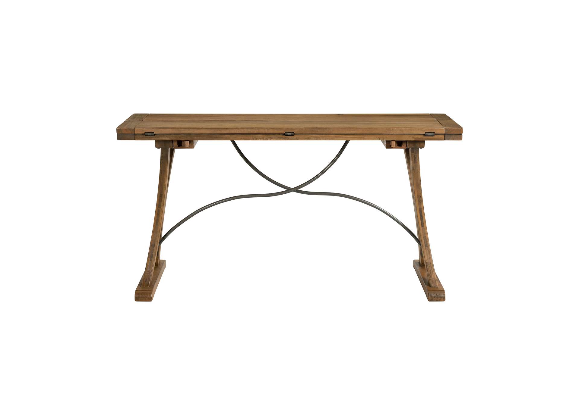 D685 - 33 Sonoma - Folding Top Dining Table - Alder - Natural Metal,Elements