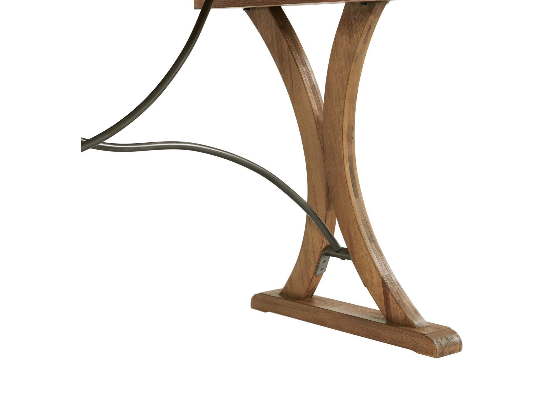 D685 - 33 Sonoma - Folding Top Dining Table - Alder - Natural Metal,Elements