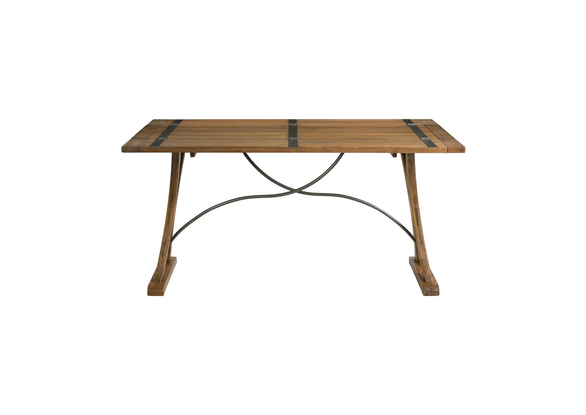 D685 - 33 Sonoma - Folding Top Dining Table - Alder - Natural Metal,Elements