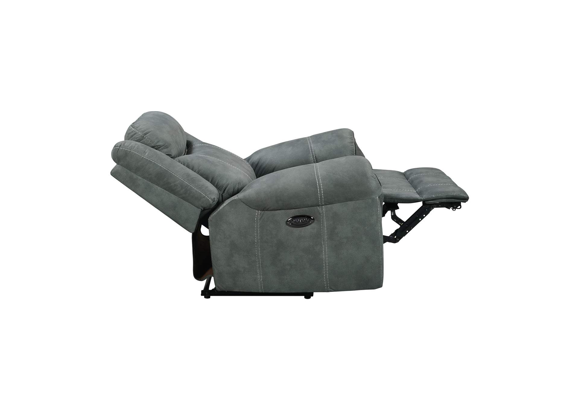 Sorrento Power Glider Recliner With Power Headrest In Fb367 Charcoal,Elements