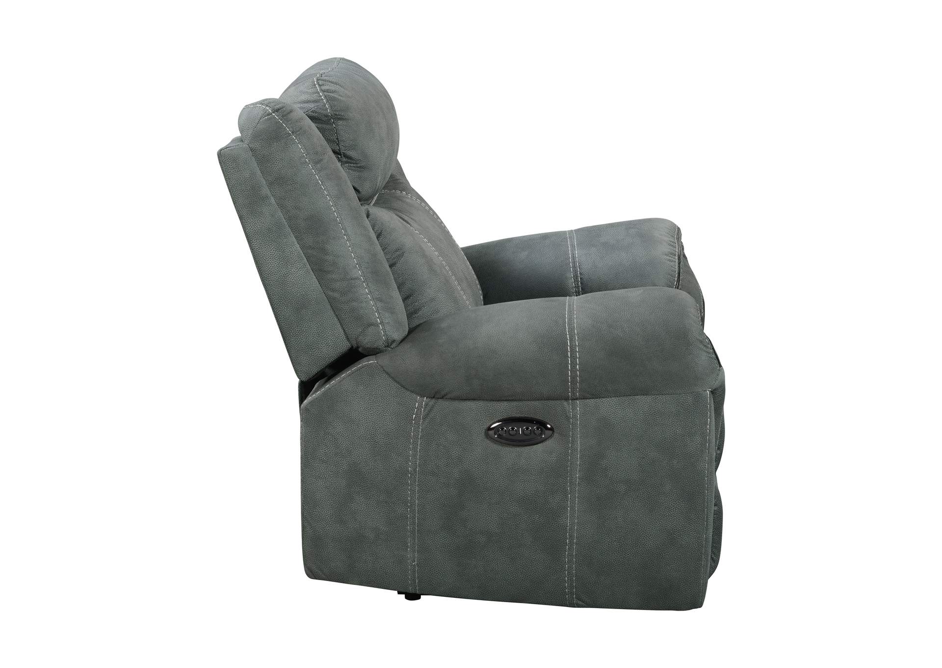 Sorrento Power Glider Recliner With Power Headrest In Fb367 Charcoal,Elements