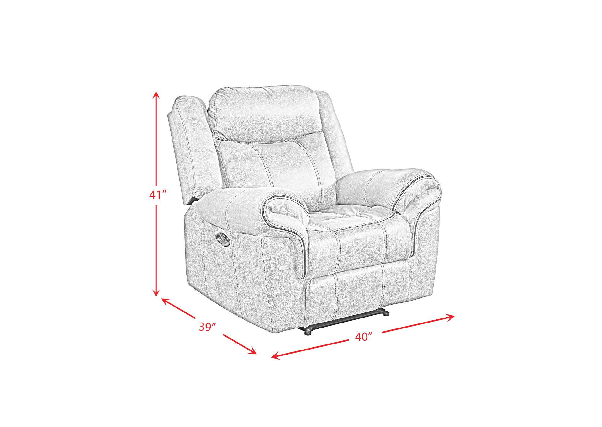 Sorrento Power Glider Recliner In T101 Brown,Elements