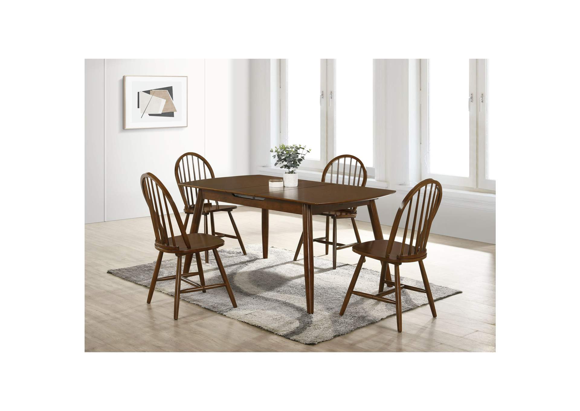 Sparrow Dining Table With 12 Inch Leaf Walnut Cherry 3A,Elements