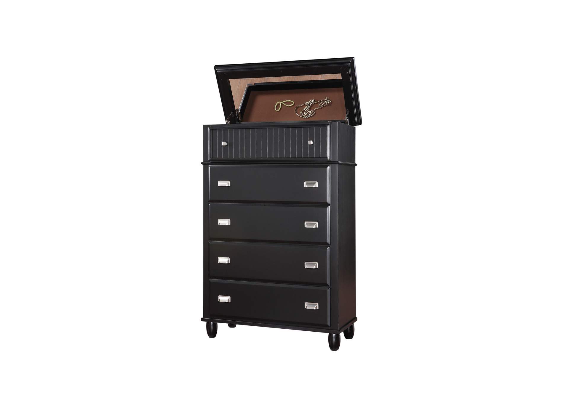 Spencer Chest Black Lift Top,Elements