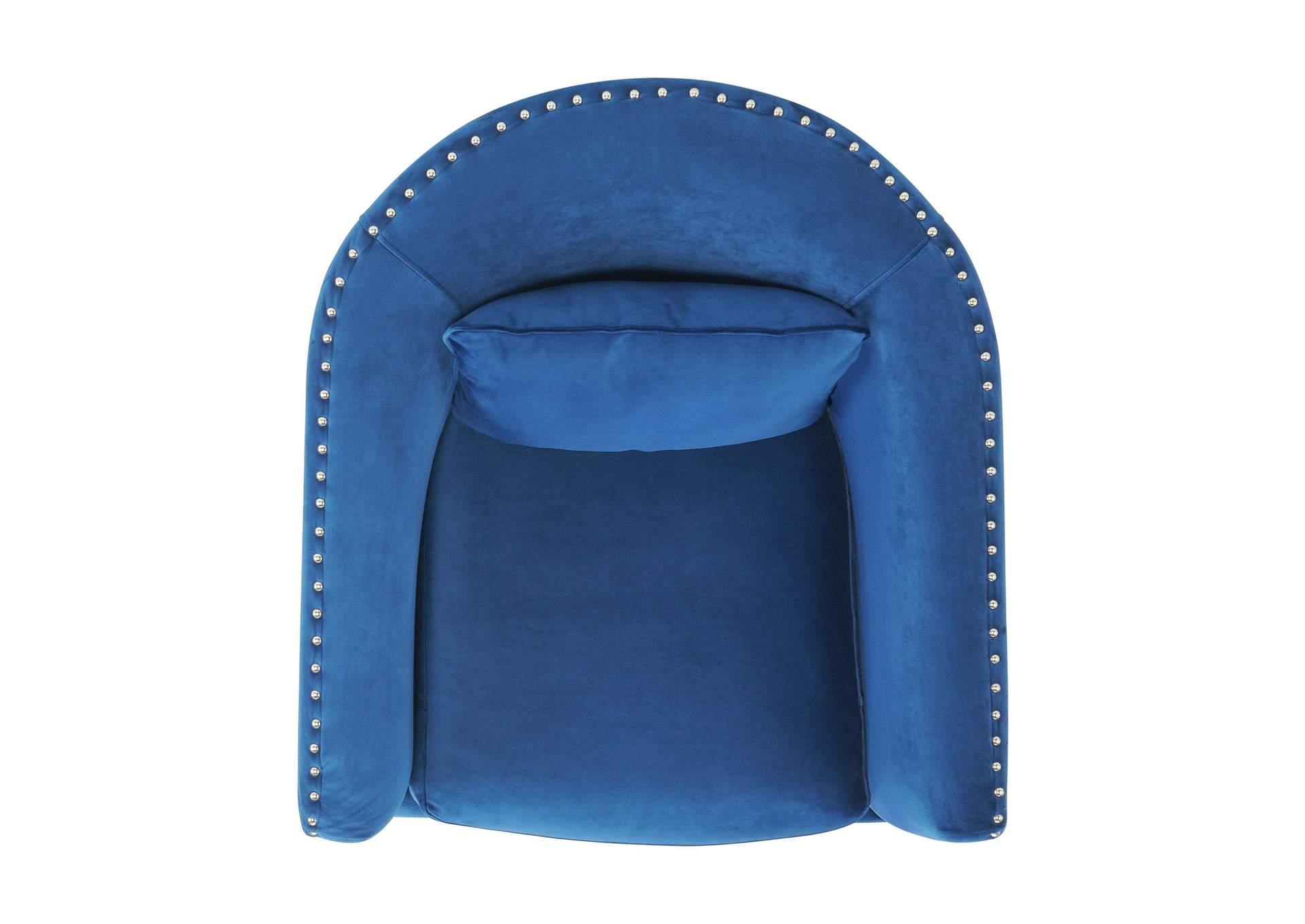 Stanton Swivel Chair In Royale Cobalt With Nails - 3A,Elements