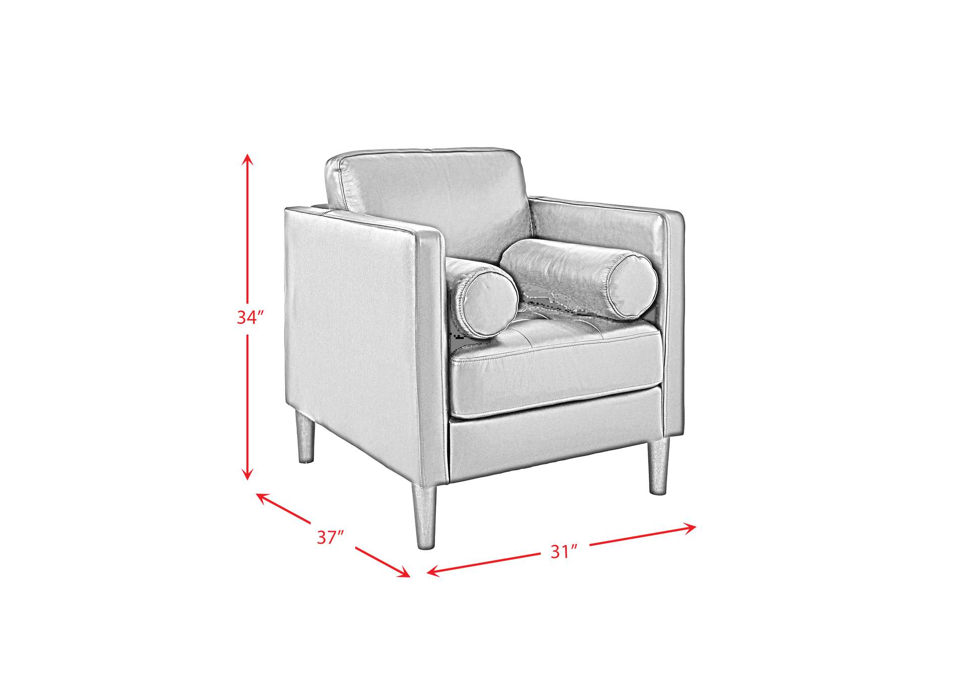 Stockholm Chair In Fiero Black Top Grain - Pvc,Elements