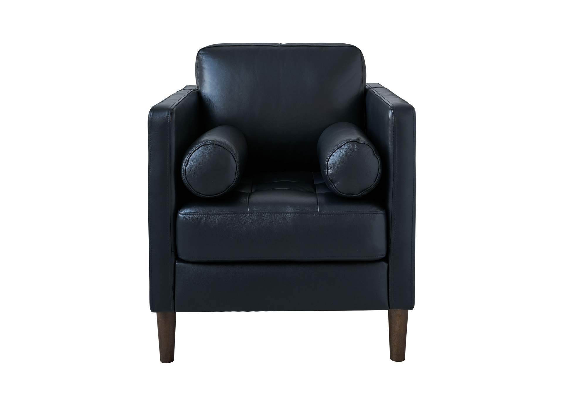 Stockholm Chair In Fiero Black Top Grain - Pvc,Elements