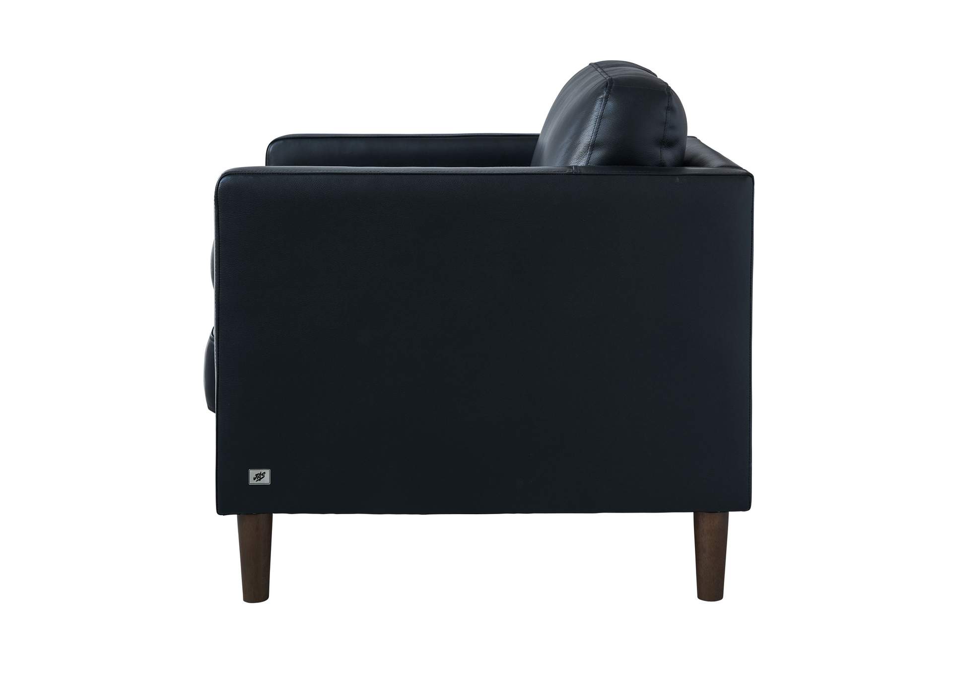 Stockholm Chair In Fiero Black Top Grain - Pvc,Elements