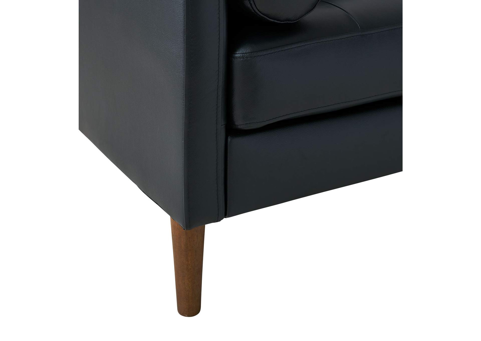 Stockholm Chair In Fiero Black Top Grain - Pvc,Elements