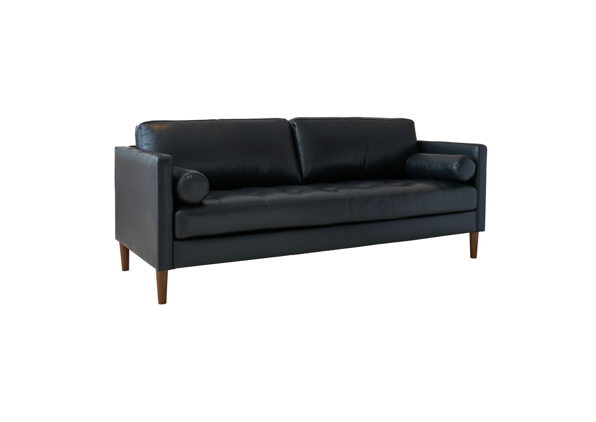 Stockholm Large Sofa In Fiero Black Top Grain - Pvc,Elements