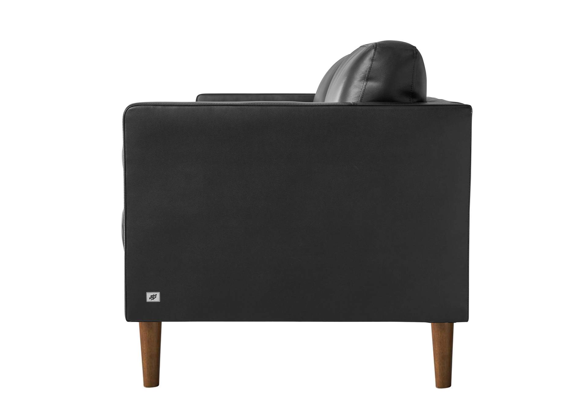 Stockholm Large Sofa In Fiero Black Top Grain - Pvc,Elements