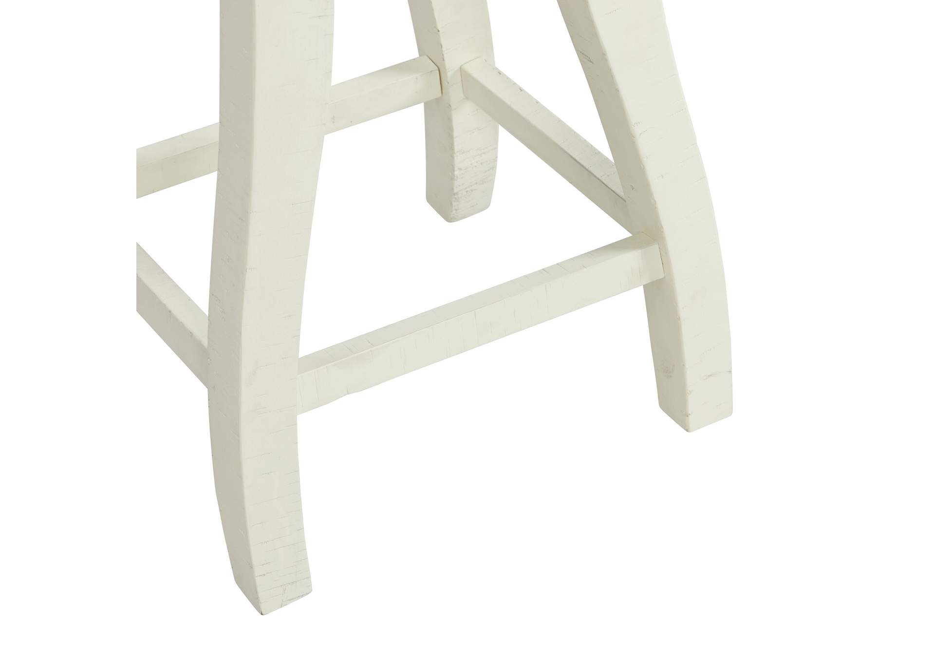 Stone 24 Counter Stool With Swivel With Fabric Seat In White 2 Per Carton,Elements