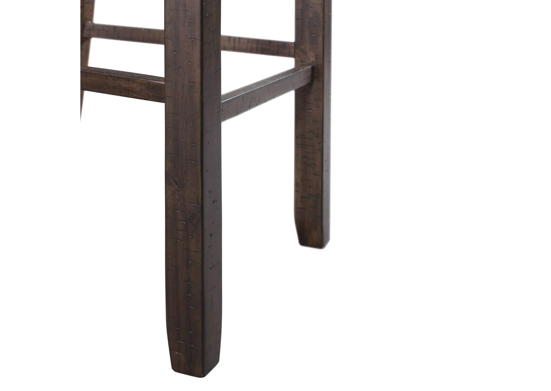 Stone 30 Bar Scroll Back Stool With Wood Seat Charcoal 2 Per Carton,Elements