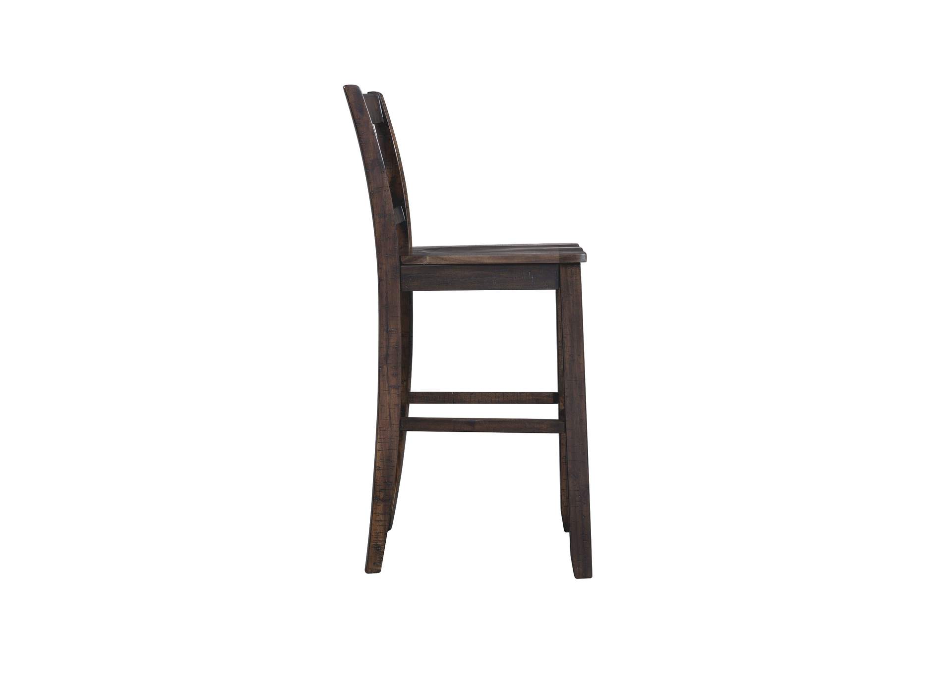 Stone 30 Bar Scroll Back Stool With Wood Seat Charcoal 2 Per Carton,Elements