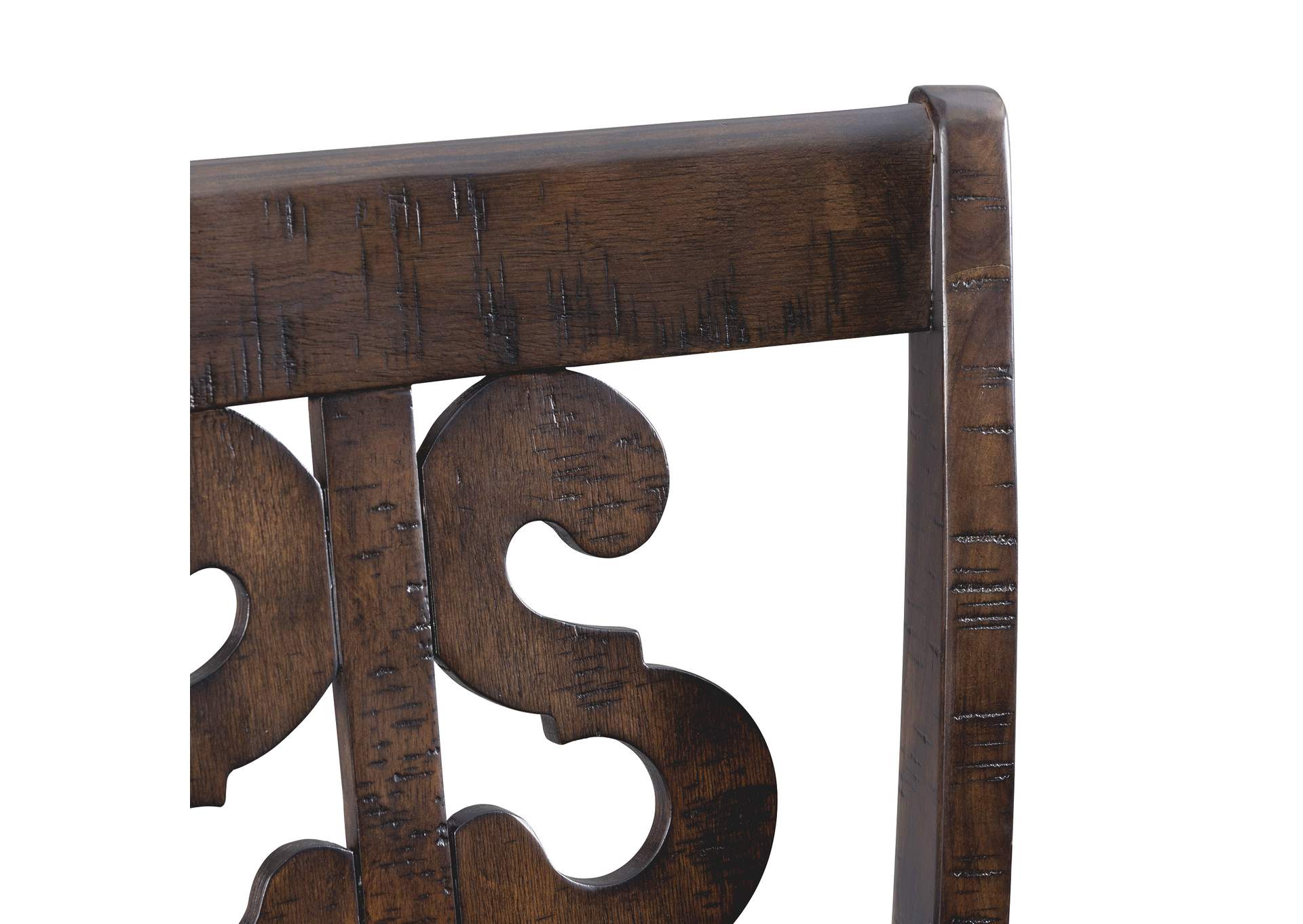 Stone 30 Bar Scroll Back Stool With Wood Seat Charcoal 2 Per Carton,Elements