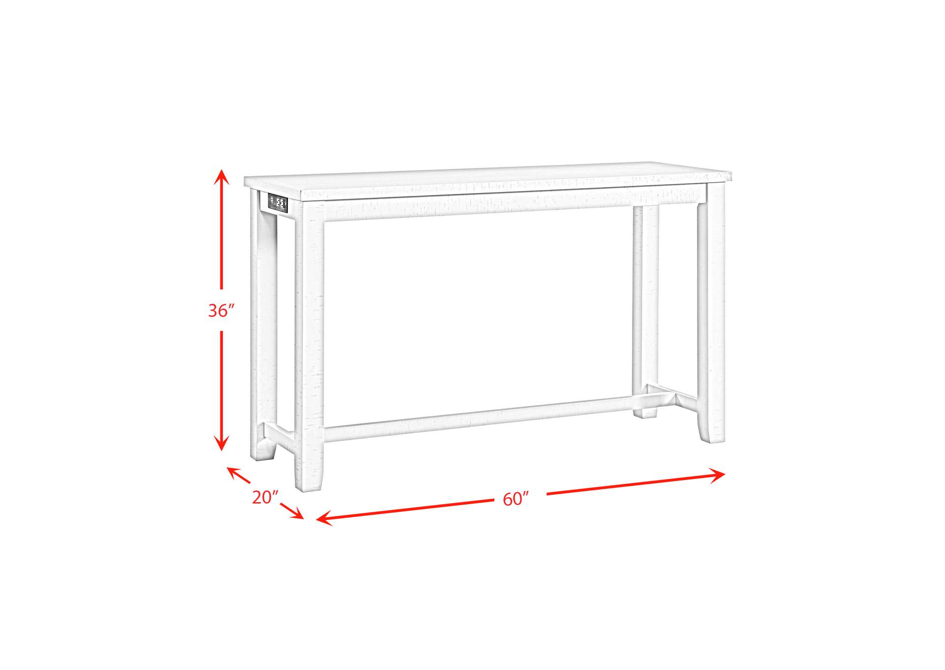 Stone Occasional Bar Table Single Pack In White Table Three Stools,Elements
