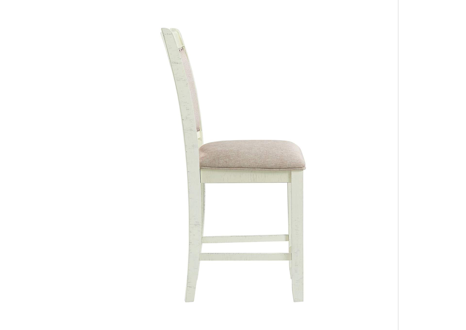 Stone Counter Fabric Swirl Back Side Chair In White 2 Per Pack,Elements