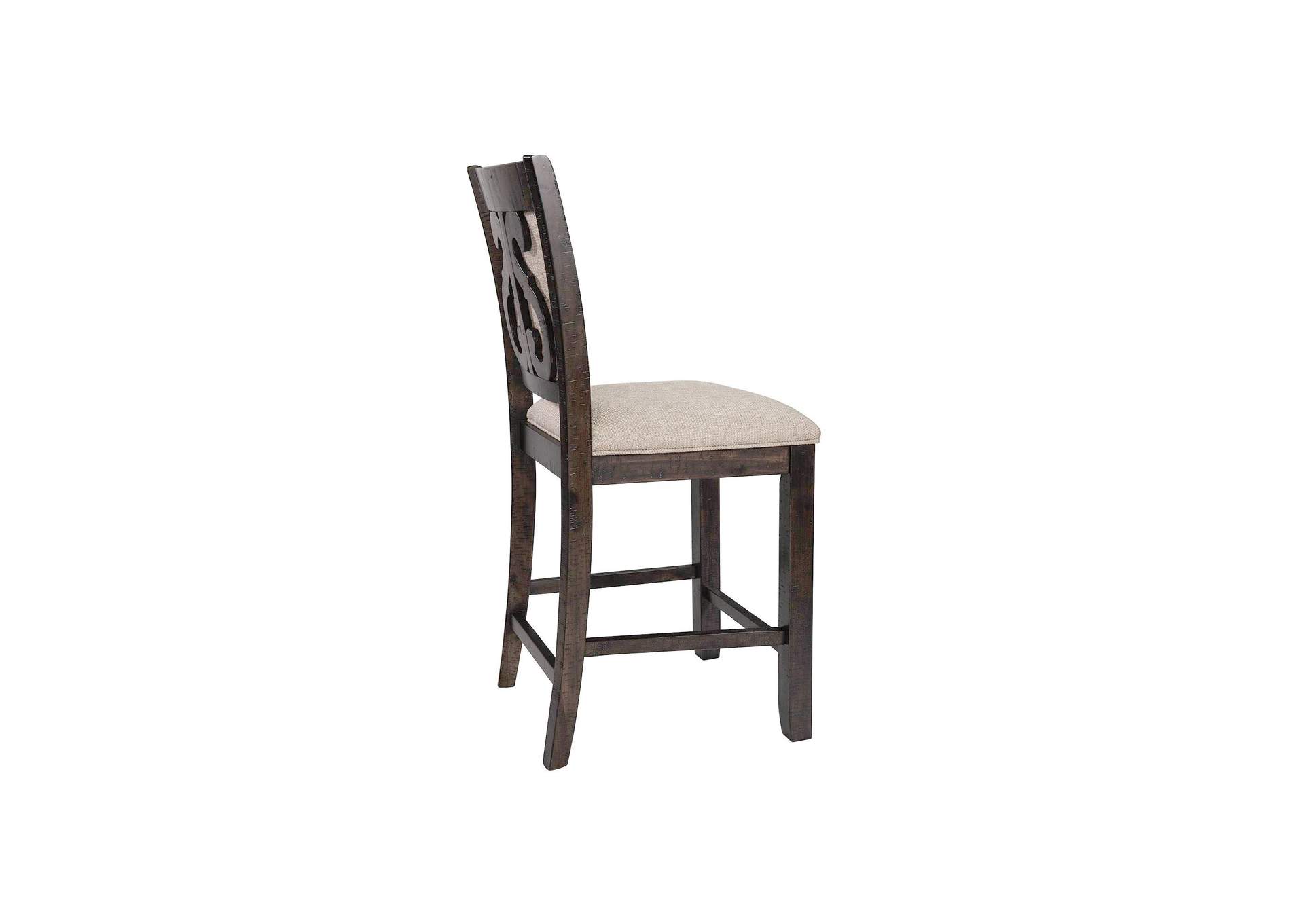 Stone Counter Fabric Swirl Back Side Chair Charcoal 2 Per Pack,Elements