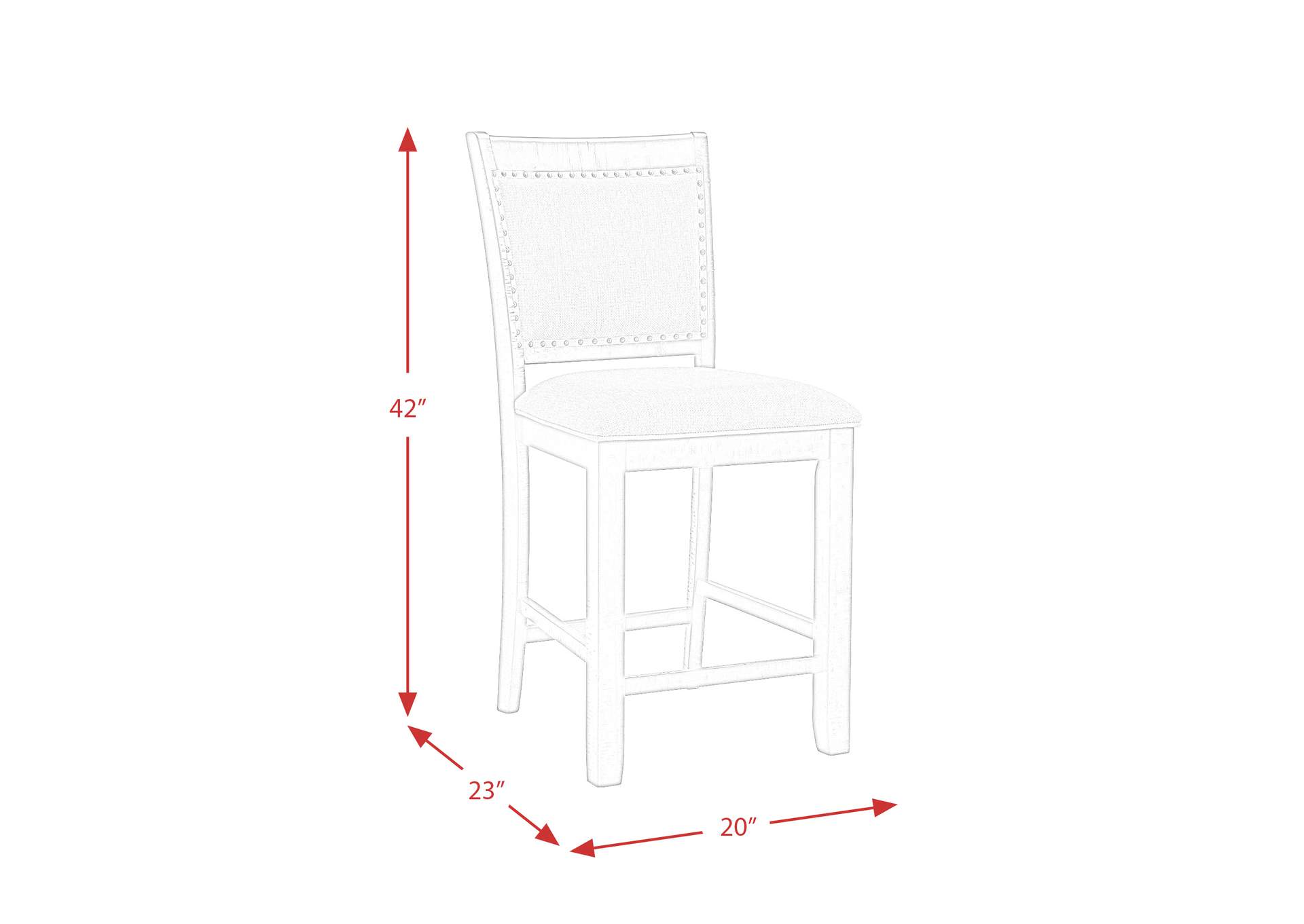 Stone Counter Fabric Swirl Back Side Chair Charcoal 2 Per Pack,Elements