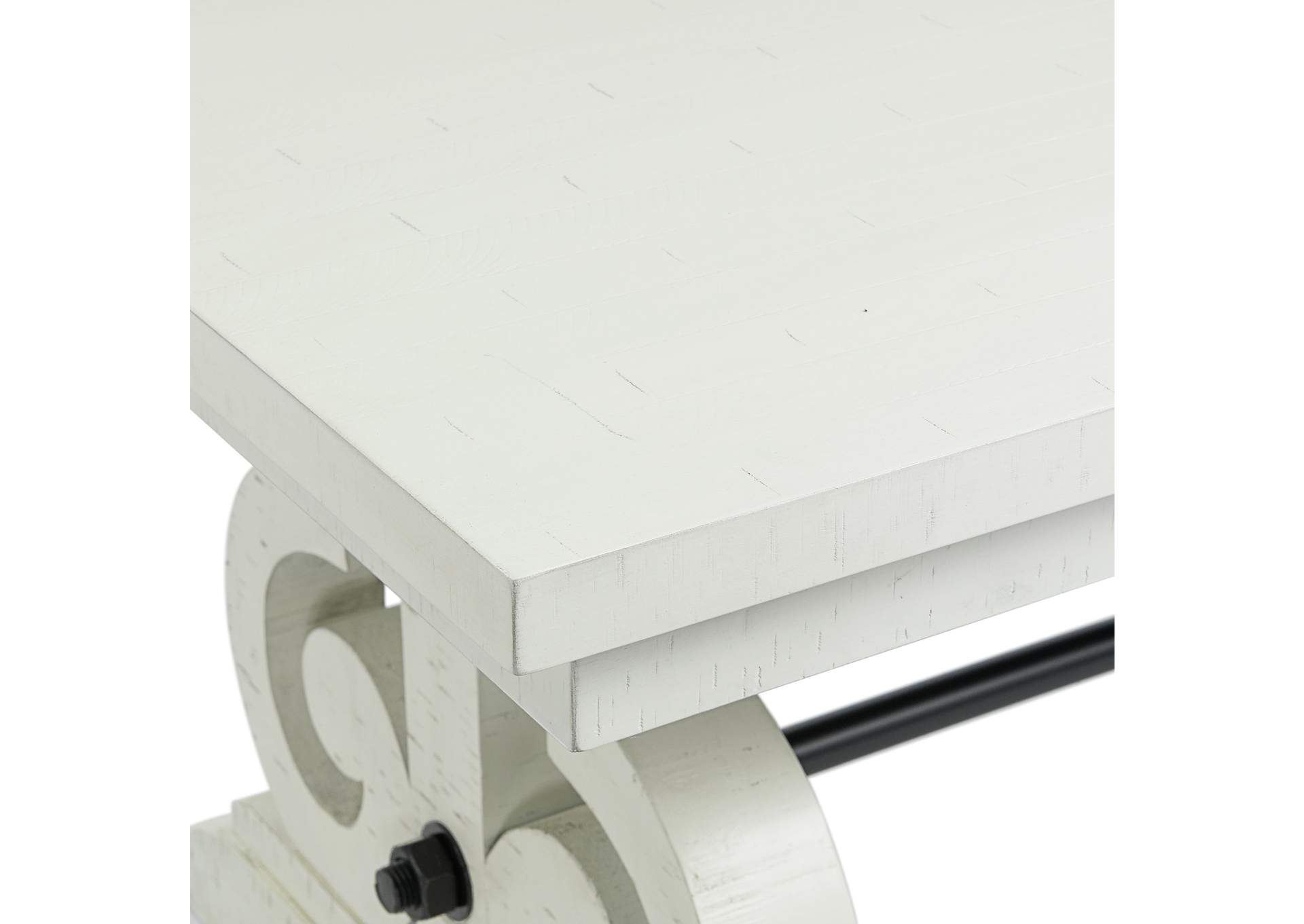 Stone Dining Table In White,Elements