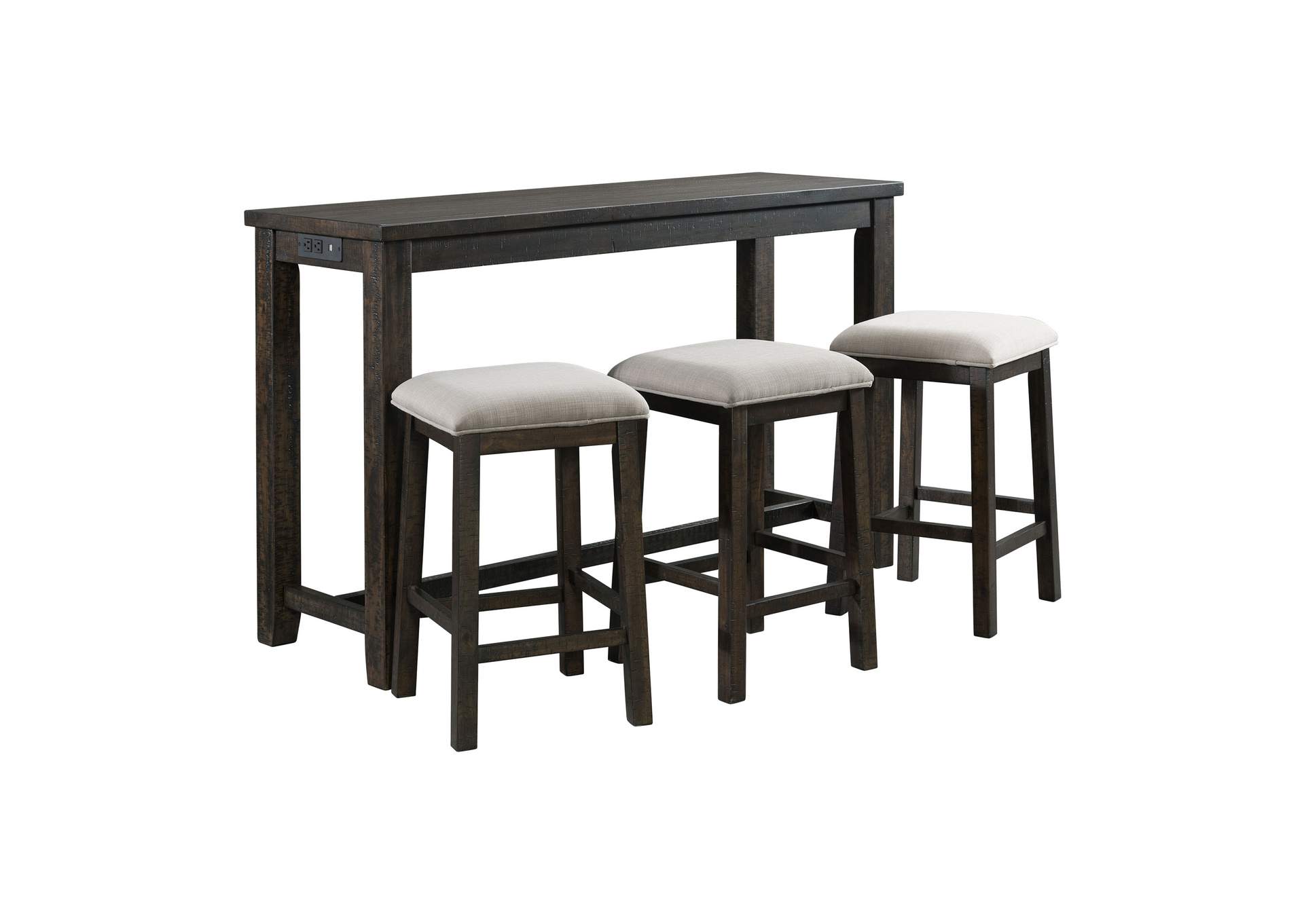 Stone Occasional Bar Table Single Pack Table Three Stools,Elements