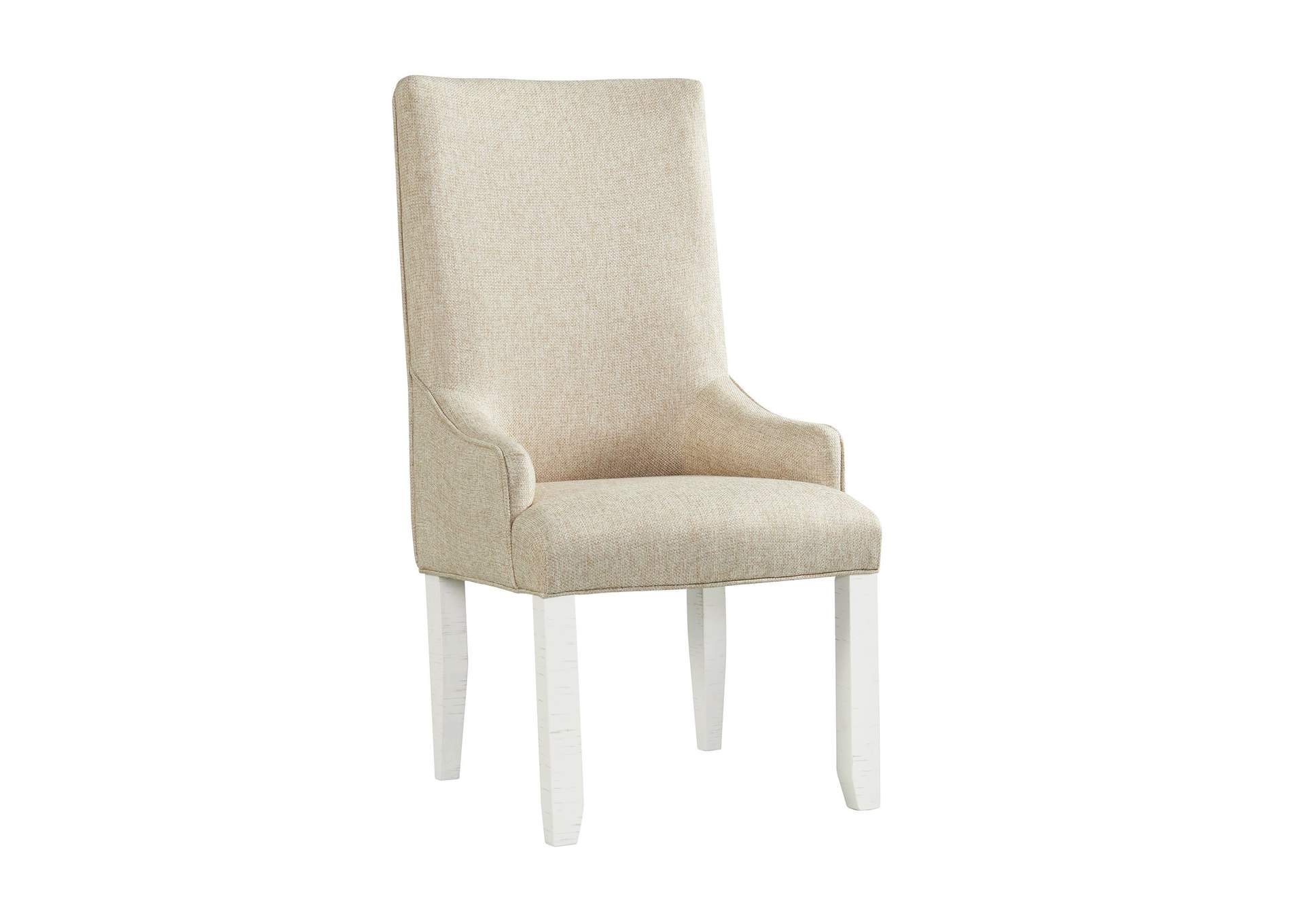 Stone Parson Arm Chair In White 2 Per Pack,Elements