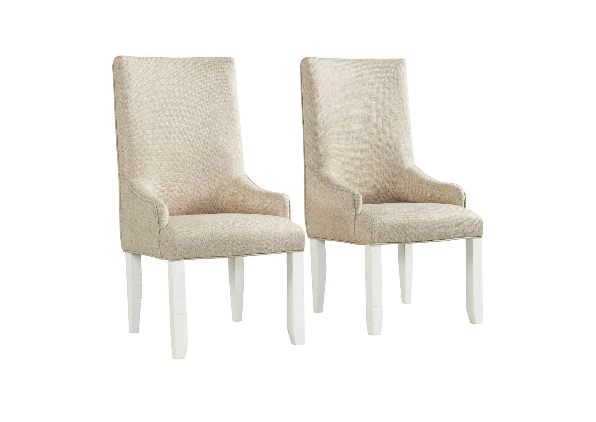 Stone Parson Arm Chair In White 2 Per Pack,Elements