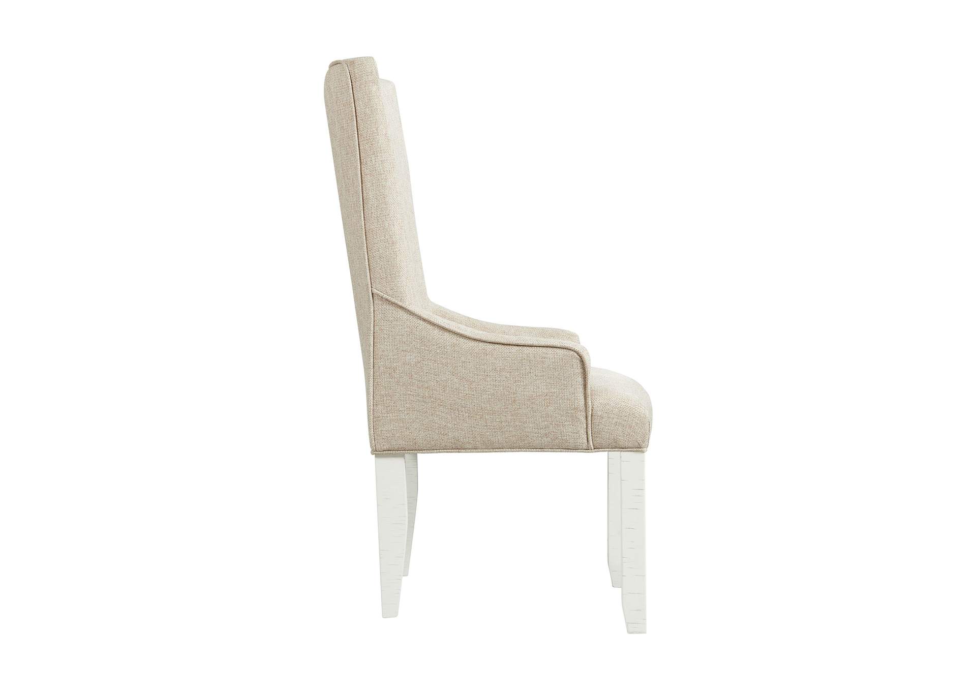 Stone Parson Arm Chair In White 2 Per Pack,Elements
