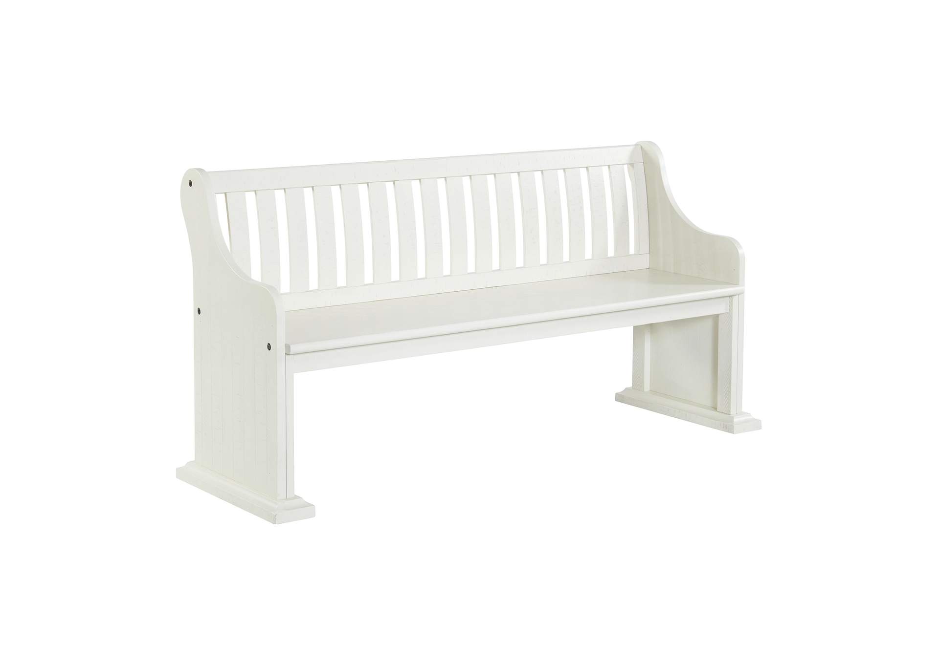 Stone Pew Bench In White,Elements