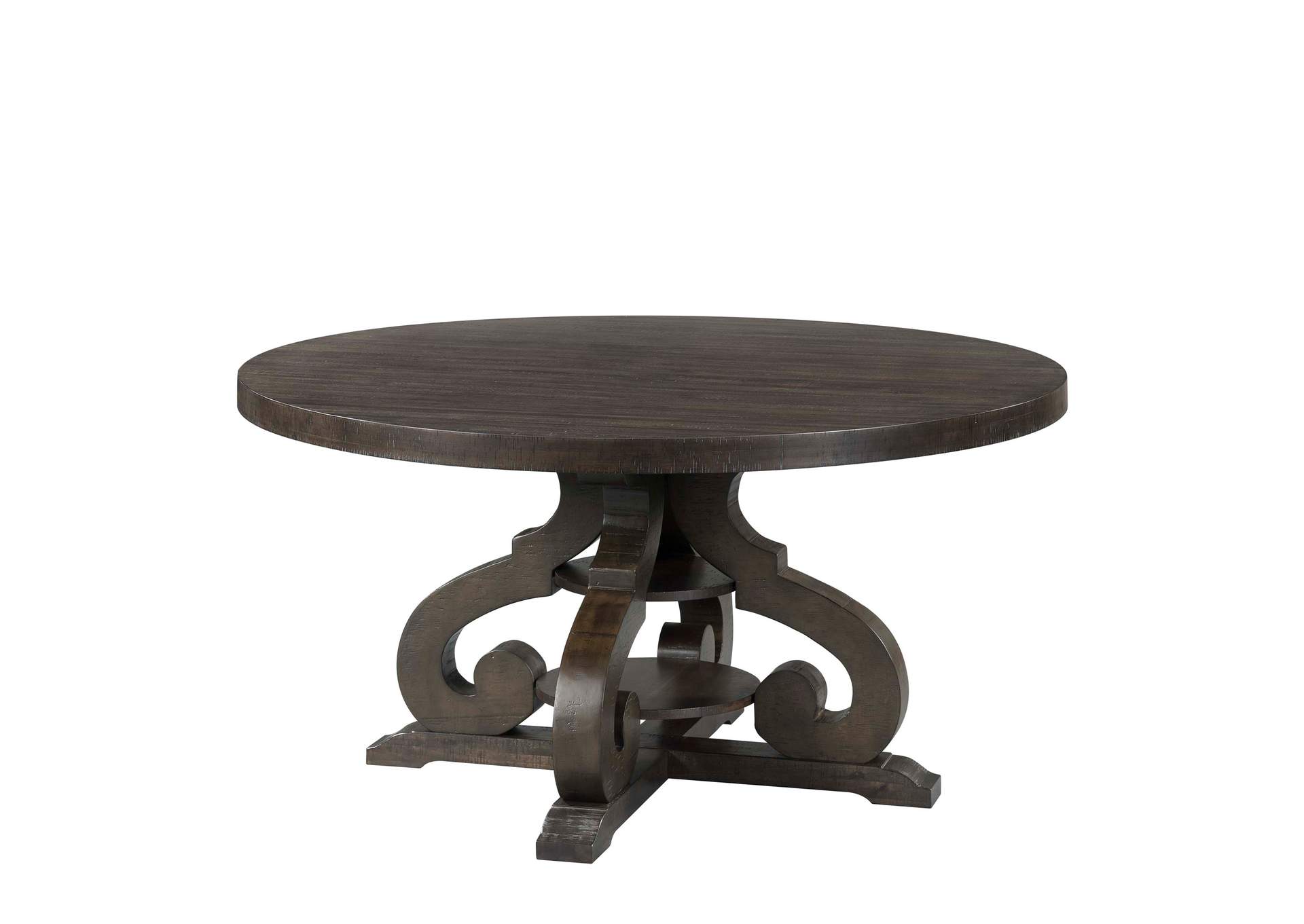 Stone Round 7 Piece Dining Set - Round Table 6 Chairs,Elements
