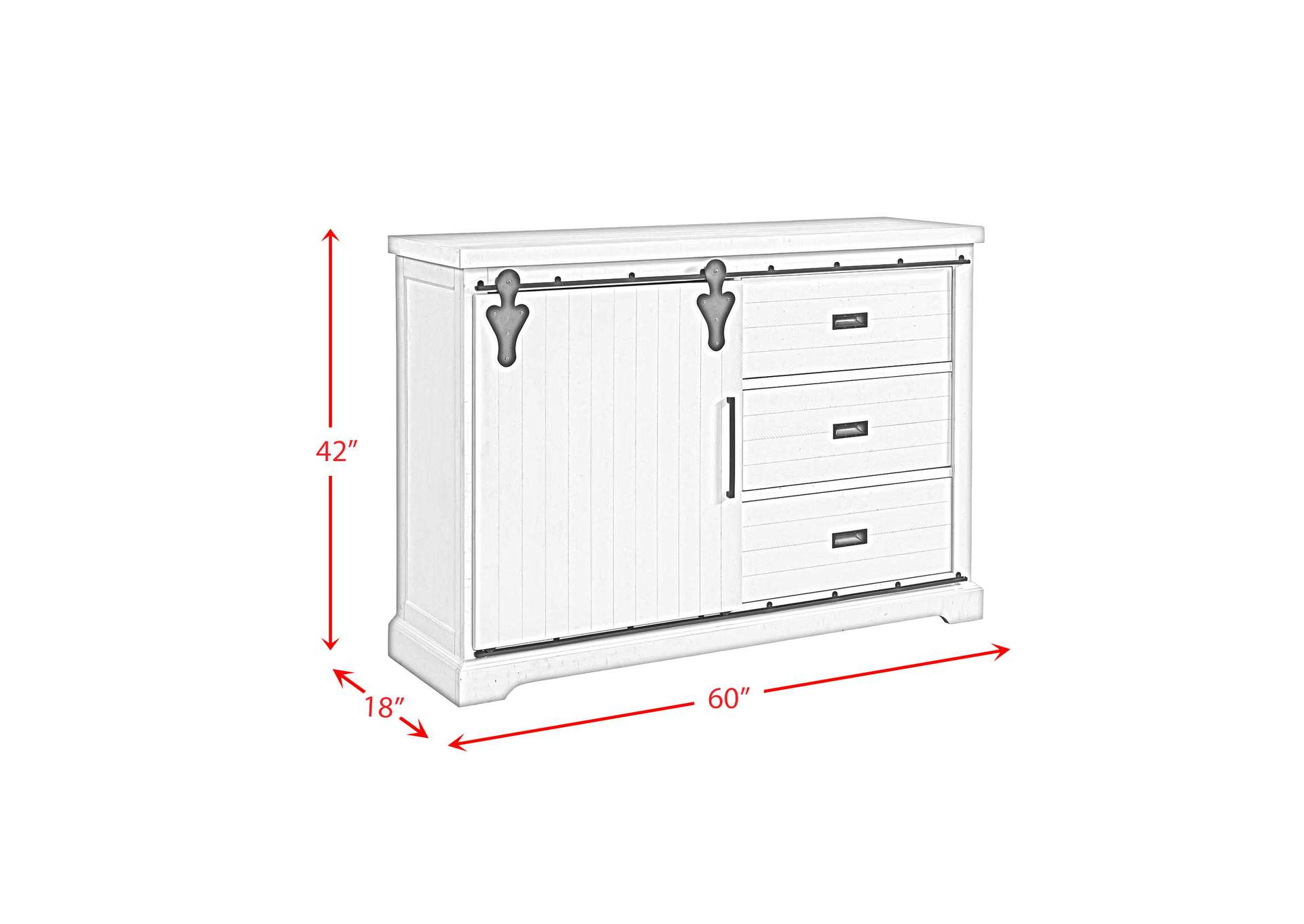 Stone Server In White,Elements
