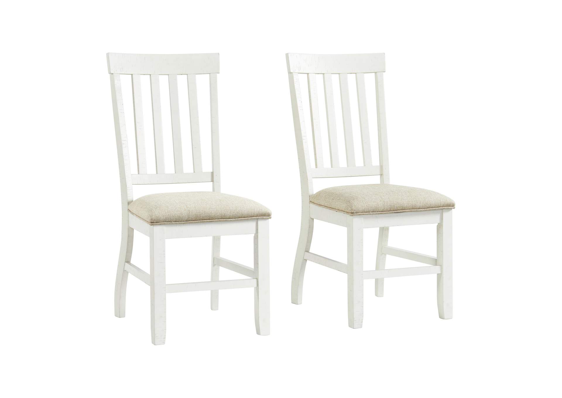 Stone Side Chair In White 2 Per Pack,Elements