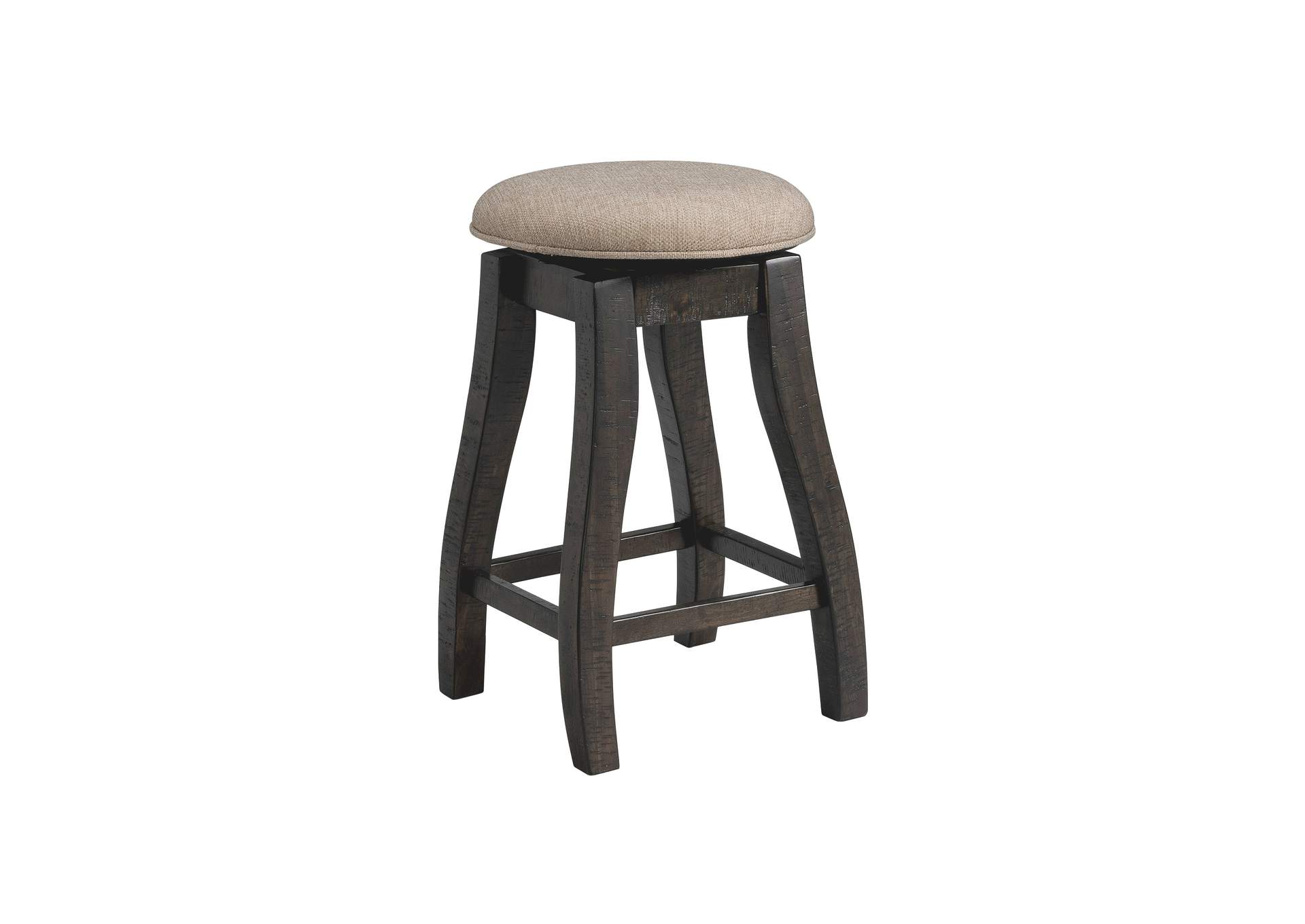 Stone 24 Counter Stool With Swivel With Fabric Seat Charcoal 2 Per Carton,Elements