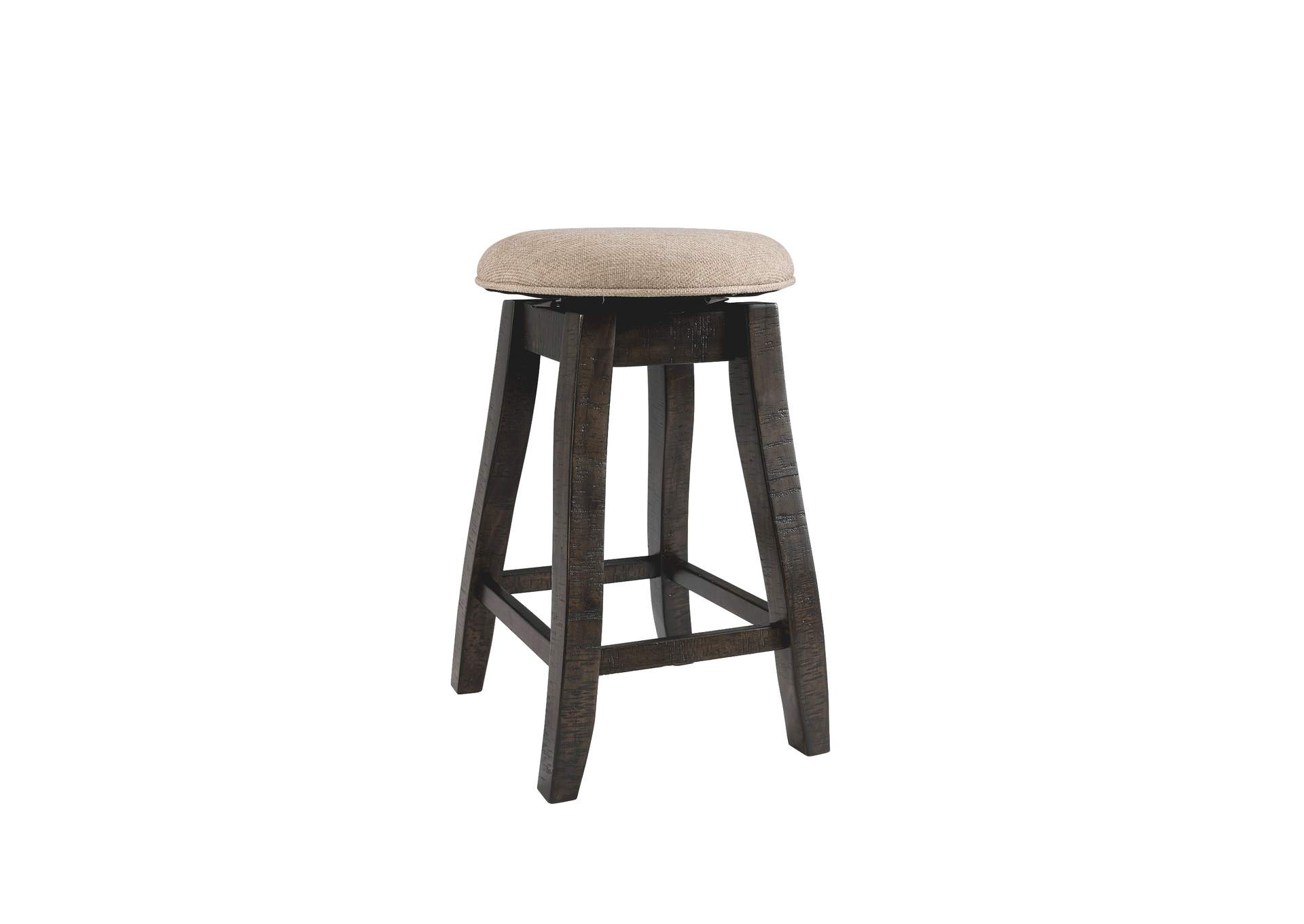 Stone 24 Counter Stool With Swivel With Fabric Seat Charcoal 2 Per Carton,Elements