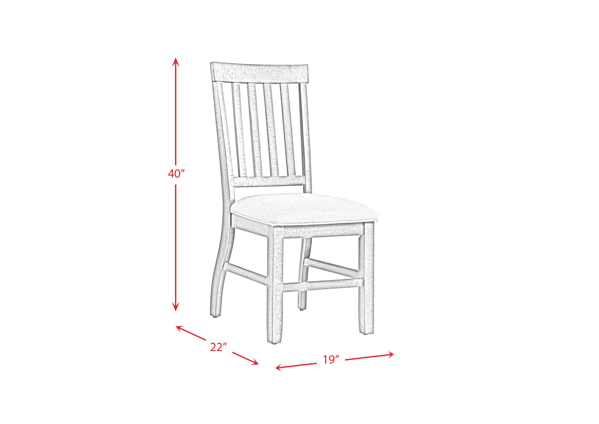 Stone 6 Piece Dining Set In White - Table Four Side Chairs Pew Bench,Elements