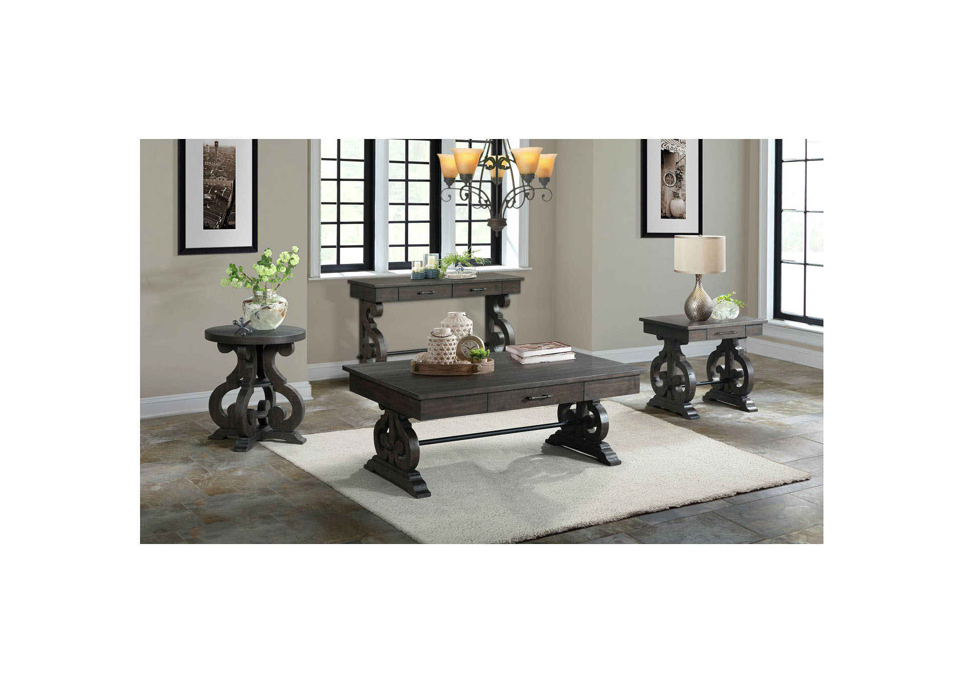 Stone 2 Piece Occasional Set - Coffee End Table,Elements