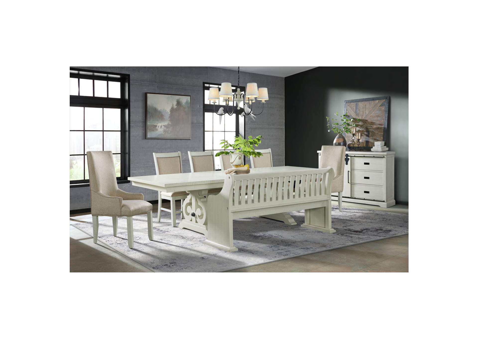Stone Server In White,Elements