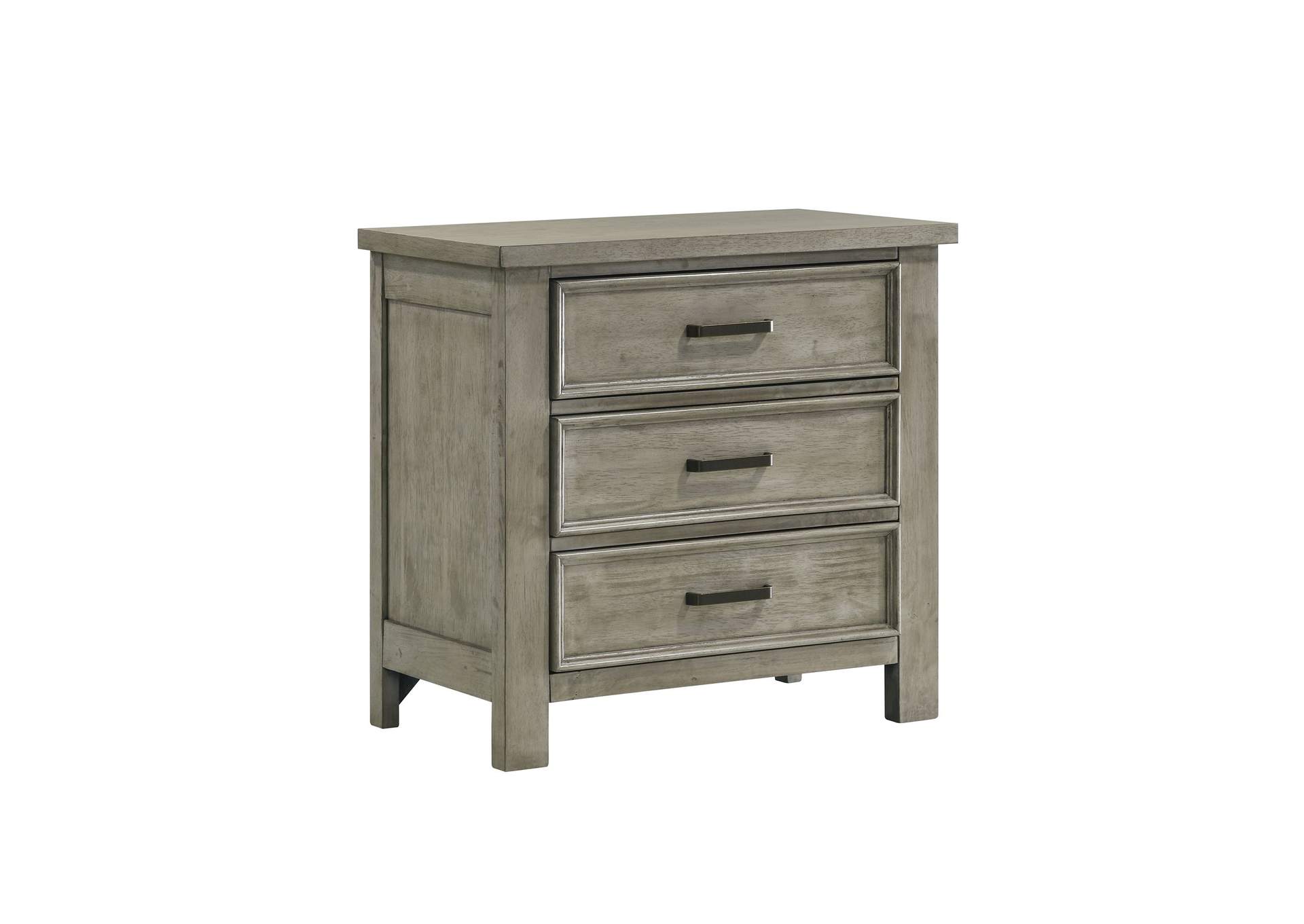 Sullivan 3 - Drawer Nightstand In Drift Grey,Elements