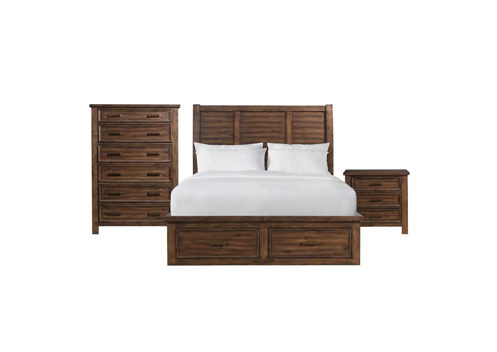 Sullivan King Storage 3 Piece Bedroom Set,Elements