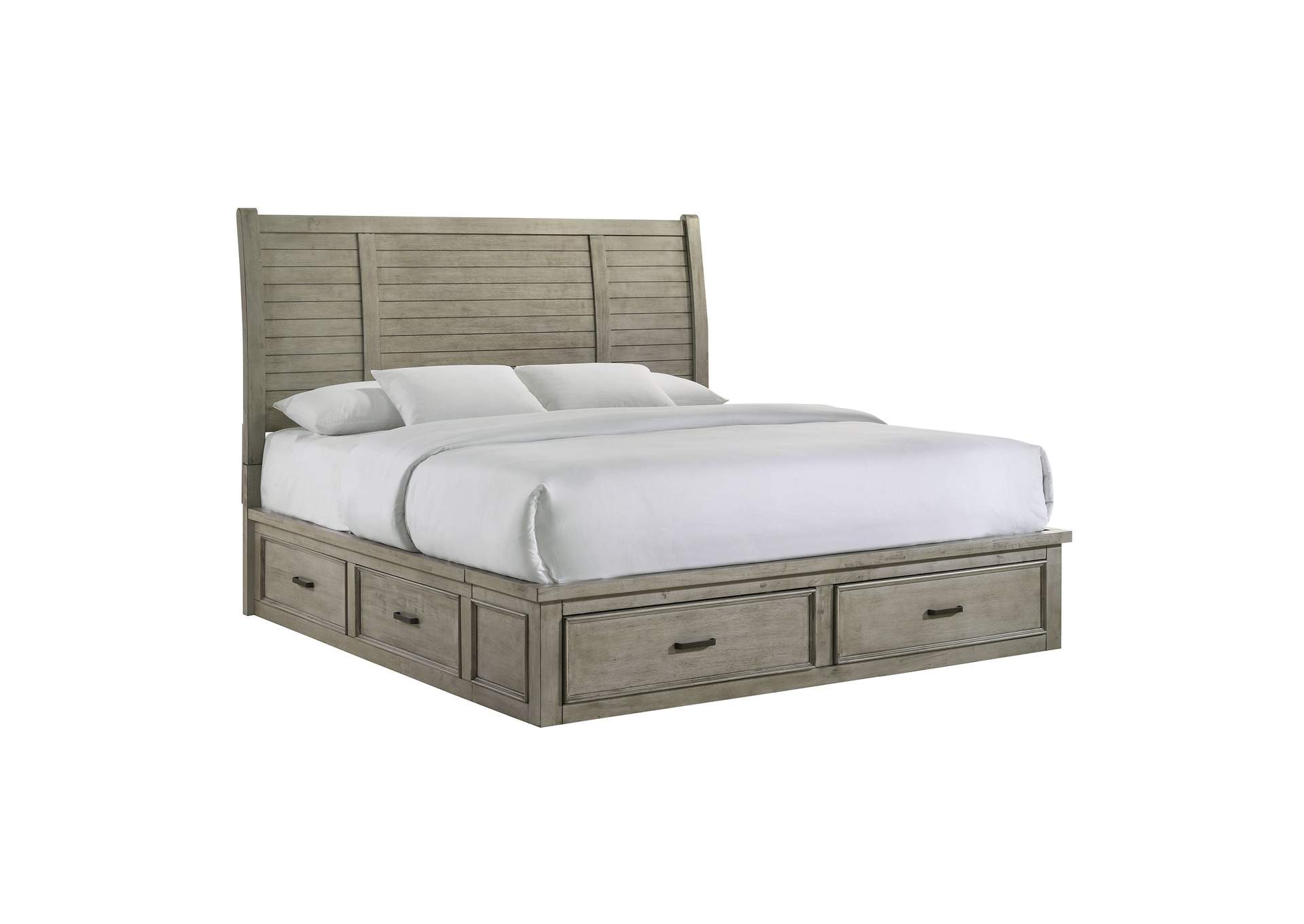 Sullivan King Storage Bed In Drift Grey,Elements