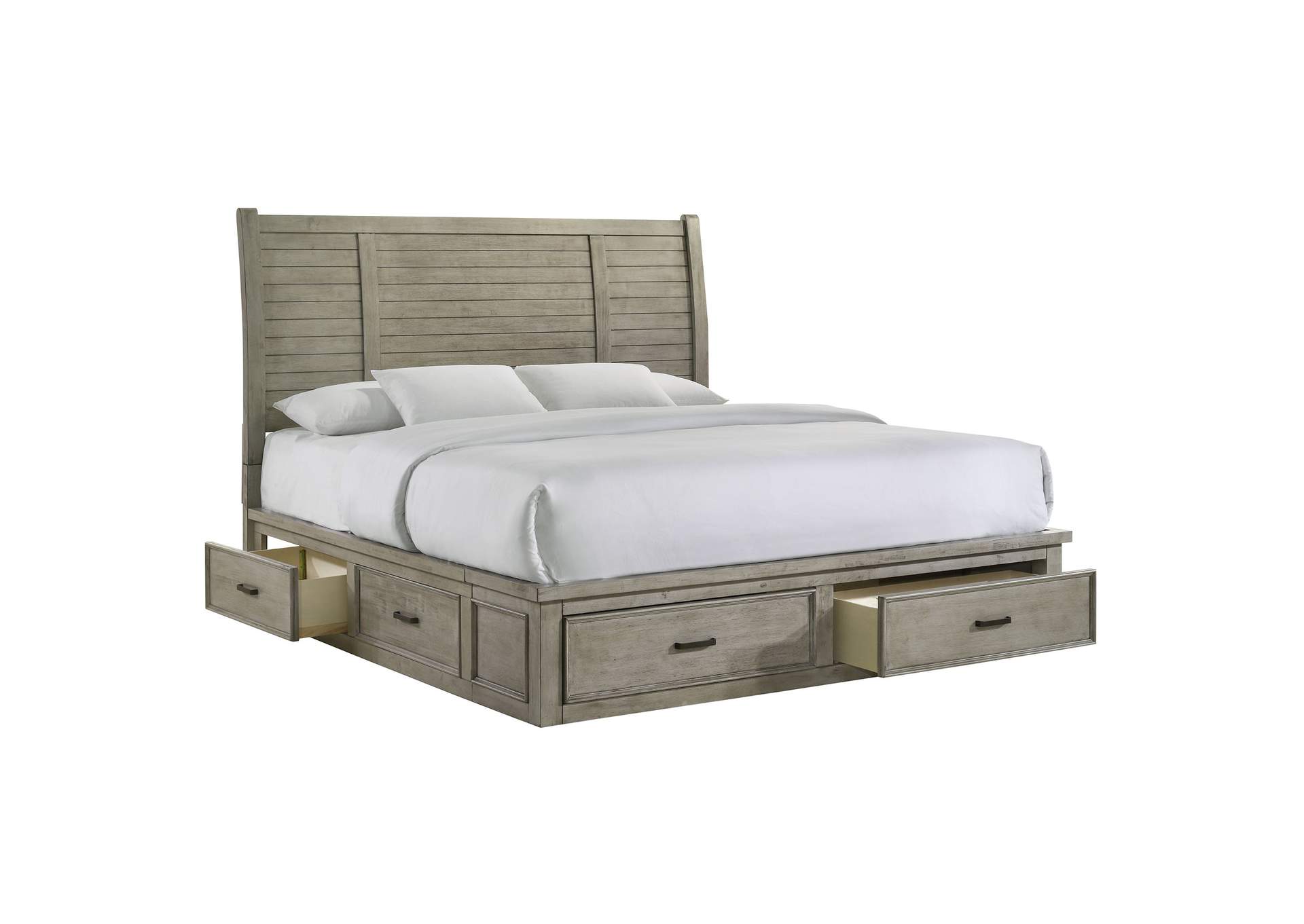 Sullivan King Storage Bed In Drift Grey,Elements