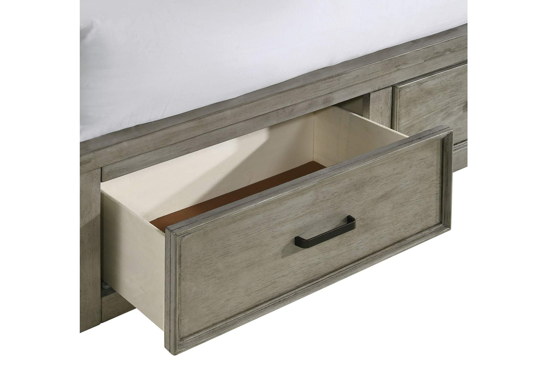 Sullivan Queen Storage 3 Piece Bedroom Set In Drift Grey,Elements